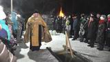 Настоятель храма Святого преподобного Алексия человека божьего отец Сергий провёл освящение ледяной купели
